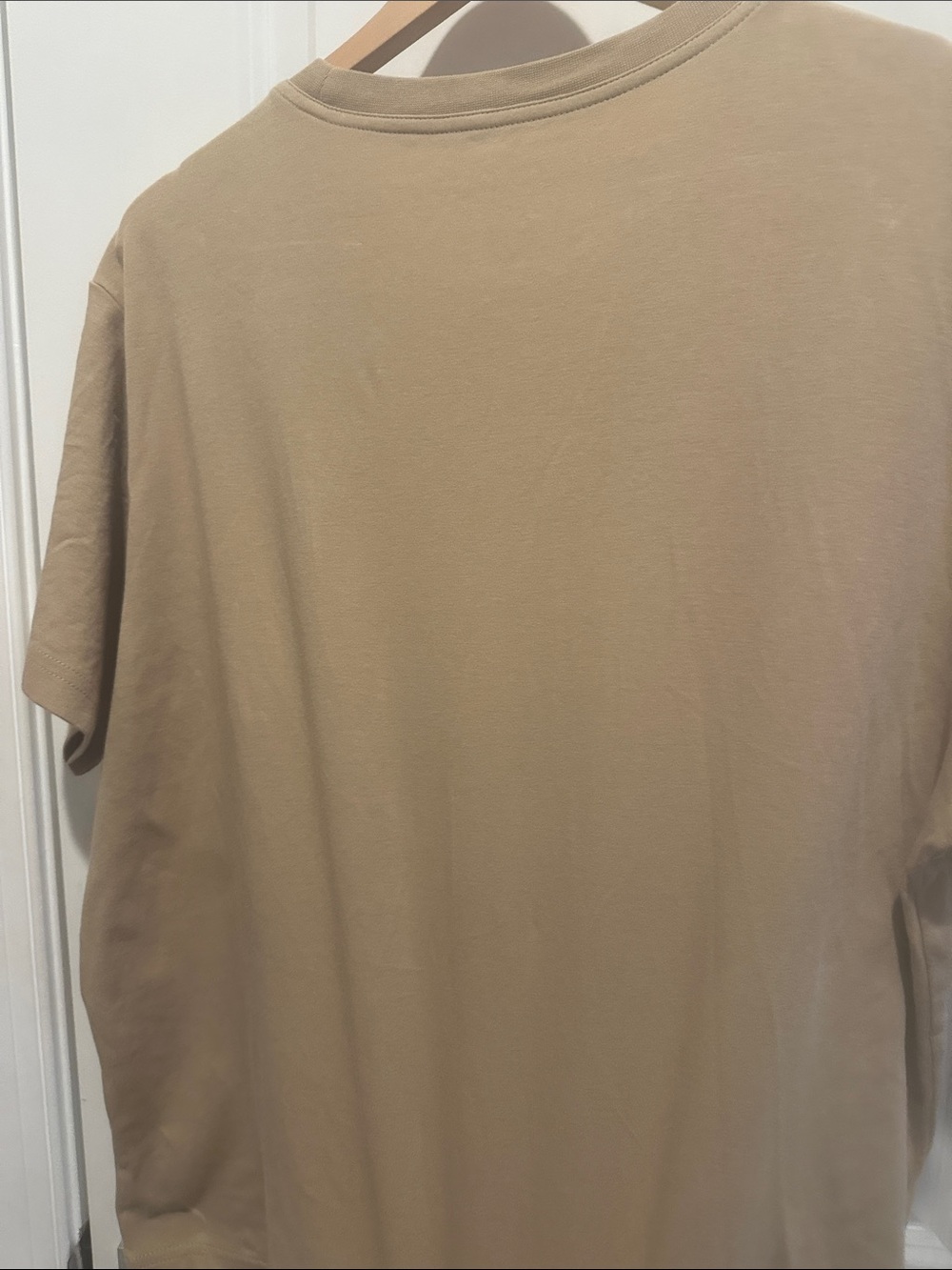 Coach women Beige Embossed Logo Short-Sleeve Tee - Picture 5 of 6